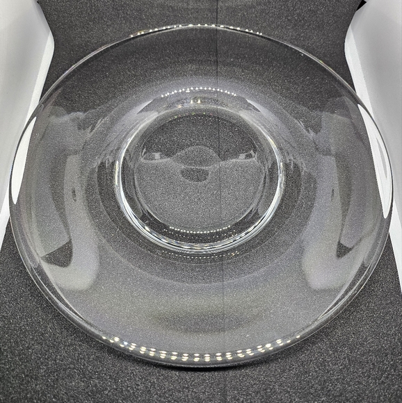 Steuben Art Glass 8 1/2" Clear Plate Vintage 1930s - Picture 2 of 8